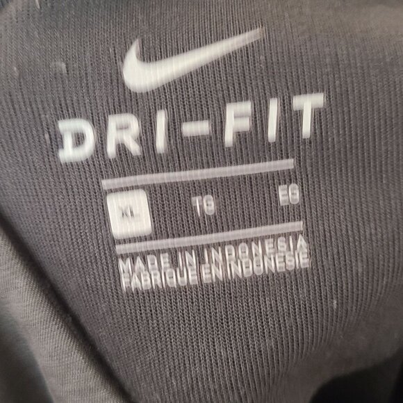 Nike Dri-Fit Men's Zip Up Windbreaker Jacket Black Size XL Athletic Traning - Picture 6 of 6